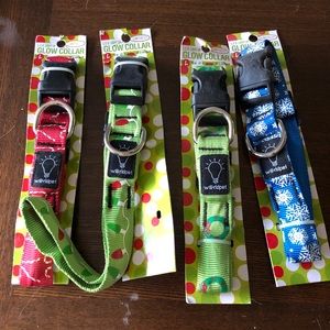 4pk of light up collars